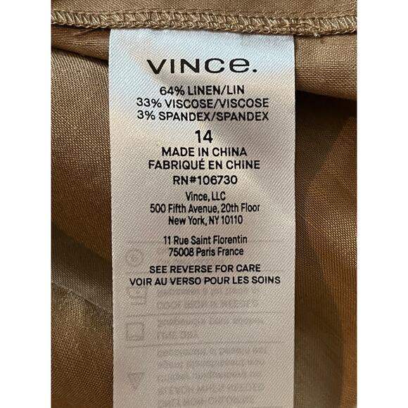 Vince skirt Buckle Wrap tan size 14 - Picture 7 of 10